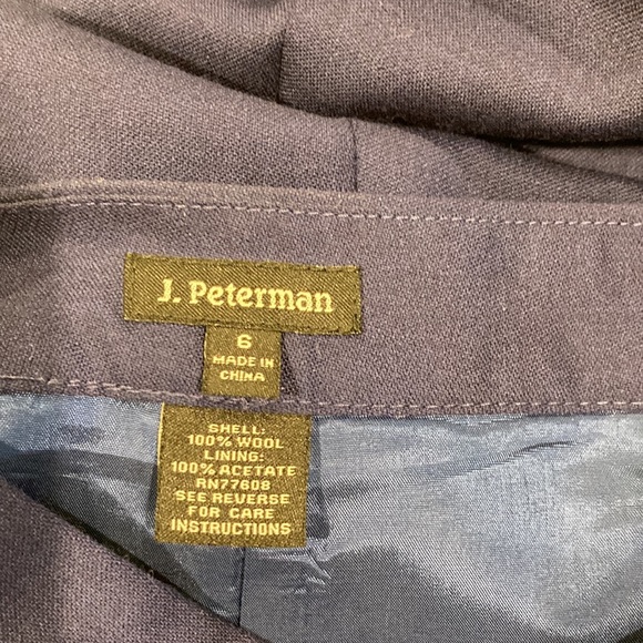 NWOT J. Peterman Blue Wool Boot Skirt - Picture 4 of 4